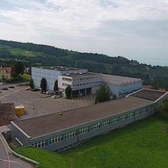 Industrial park with view in the Appenzell region