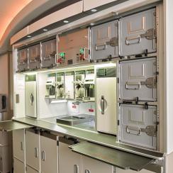 The galley by Bucher Aerospace In the brand new addition to the fleet.