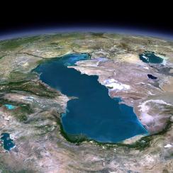 View on Turkmenistan from above