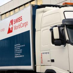 Fischer Road Cargo truck with Swiss WorldCargo marking