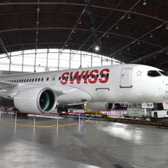 The new C Series was presented to media from all over the world in the Swiss hangar.
