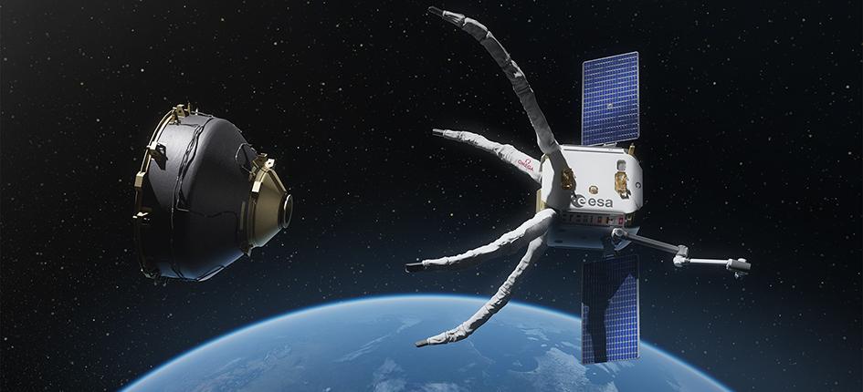 Die Weltraumdrohne von ClearSpace gehört für „TIME“ zu den 200 besten Erfindungen des Jahres. Bild: ClearSpace