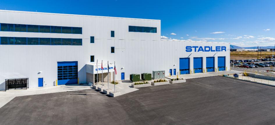 Lo stabilimento Stadler a Salt Lake City in Utah, in cui l’azienda, da un anno, fabbrica treni per il mercato nordamericano.
