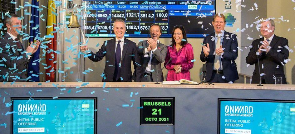 ONWARD Medical at the Euronext in Bruxelles