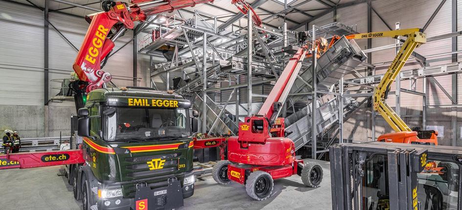 Die Müller Recycling AG in Frauenfeld erneuert in ihre PET-Sortieranlage. Bild: Müller Recycling AG 