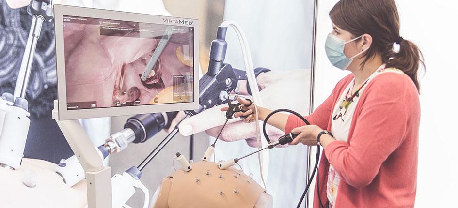 VirtaMed has also developed a simulation program for surgical gynaecology. Image credit: VirtaMed
