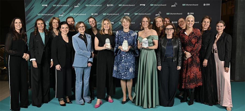 Das Swiss Economic Forum (SEF) hat die Preisträgerinnen des SEF.WomenAward 2024 geehrt. Bild: zVg/NZZ Connect