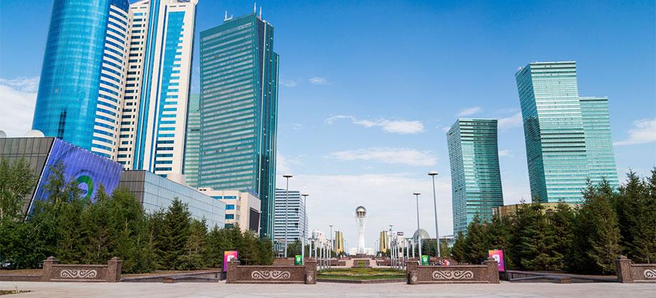High-rise buildings in Astana