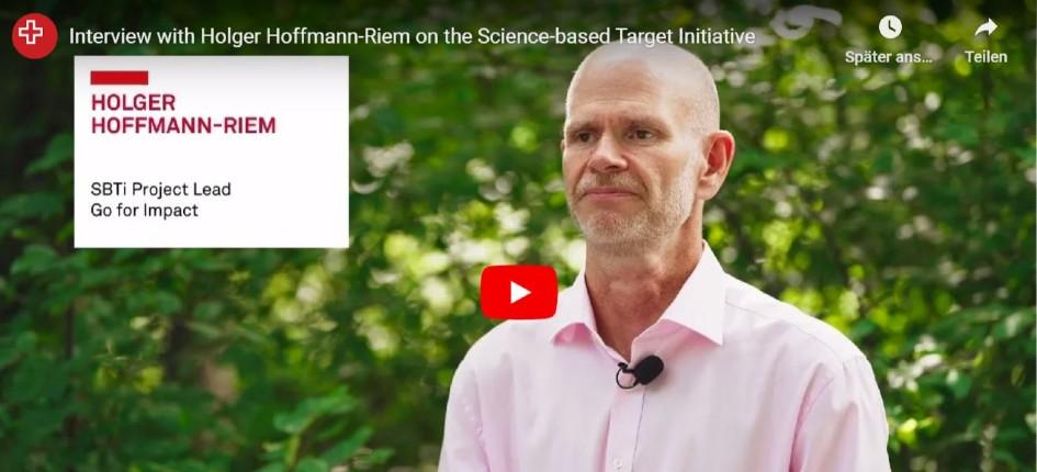 Interview with Holger Hoffmann-Riem on Science-based Target Initiative