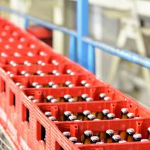 Production de bière dans une usine