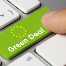 Green deal Taste auf einer Tastatur