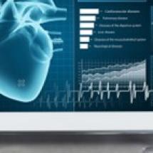 Herzanalyse auf einem Tablet