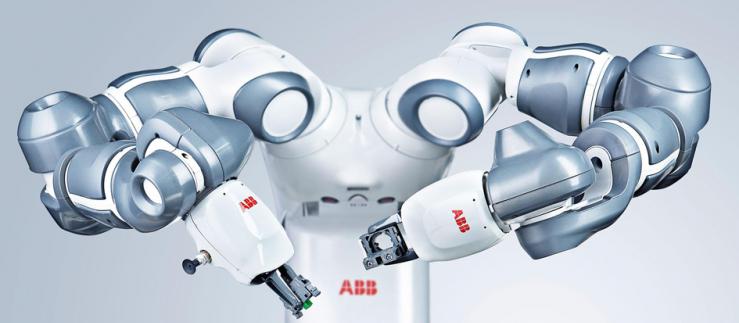 Робот YuMi был разработан ABB для сотрудничества человека и робота. Фото: ABB