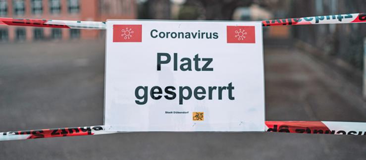 The study highlights the efficiency of the measures, such as the restrictions imposed here in Dübendorf ZH. Image credit: Claudio Schwarz via Unsplash