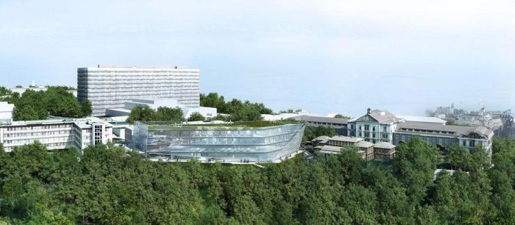 Здание Агора (11 500 м2, дата открытия – октябрь 2018 года) соберет под одной крышей почти 300 исследователей и практикующих врачей | © ISREC