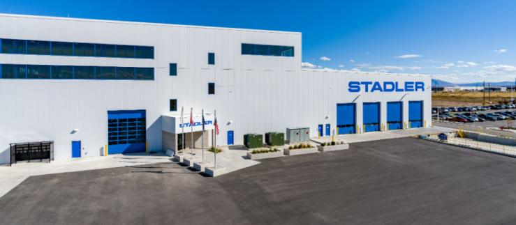 Das Stadler Werk in Salt Lake City Utah, in welchem Stadler nun seit einem Jahr Züge für den Nordamerikanischen Markt fertigt.