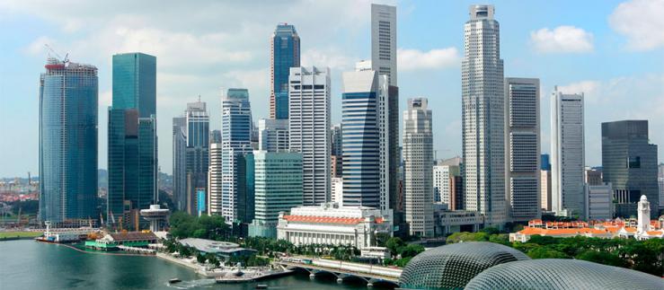 Finanzdistrikt in Singapur