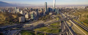 Sicht auf Santiago de Chile