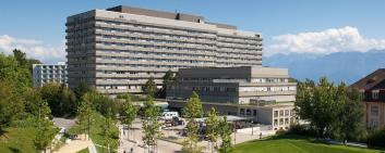 Le bâtiment principal du CHUV à Lausanne