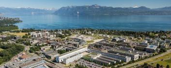 Aerial view of the EPFL campus