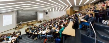 Switzerland ranks first in the world in digital competitiveness in the talent category; pictured is a lecture at the Swiss Federal Institute of Technology Zurich (ETH).