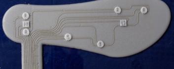 Mit der 3D-gedruckte Einlegesohle mit integrierten Drucksensoren lässt sich der Fusssohlendruck bei verschiedenen Aktivitäten direkt im Schuh exakt messen. Bild: Marco Binelli, ETH Zuerich