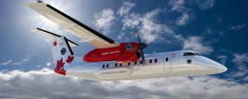 H55 will help supply power to a De Havilland Canada Dash 8-100 flight demonstrator.
