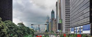 Une avenue d’Hong Kong