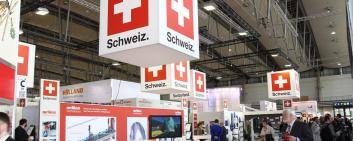 A Swiss trade fair stand in Germany.
