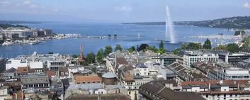 Lake Geneva and Jet d'Eau