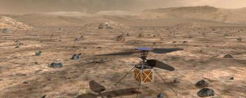 3D view of the Martian helicopter. Image Credit: NASA/JPL