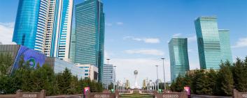 High-rise buildings in Astana