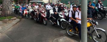 Scooter nella città di Ho Chi Minh