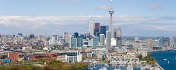 Panoramaansicht von Toronto