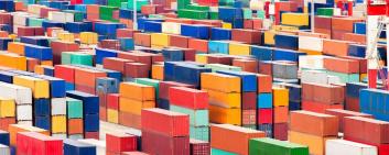 Containers d'exportation en masses.